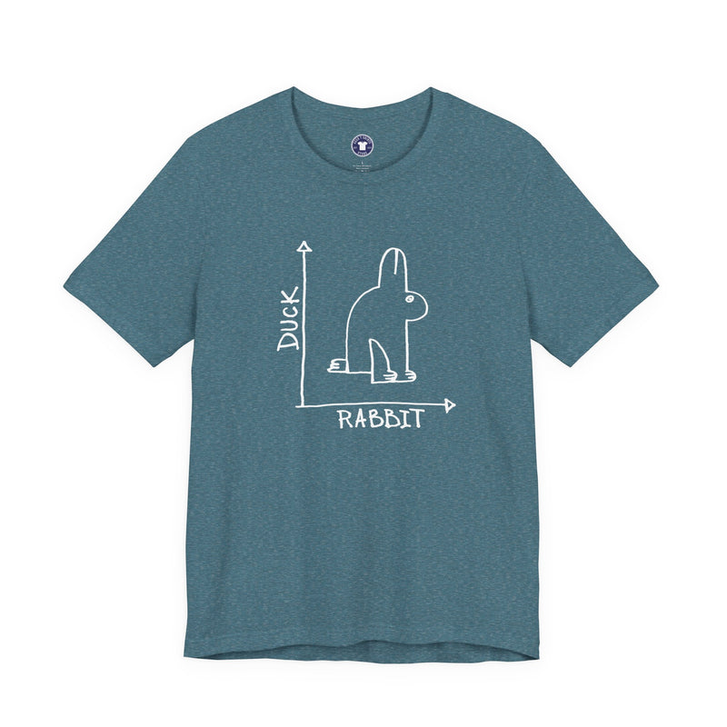 Rabbit-Duck Paradox - Premium Unisex Crewneck T-Shirt