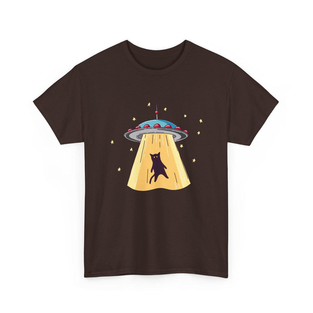 Cat Ufo Abduction - Ufo Shirt - Regular Unisex Crewneck T-Shirt