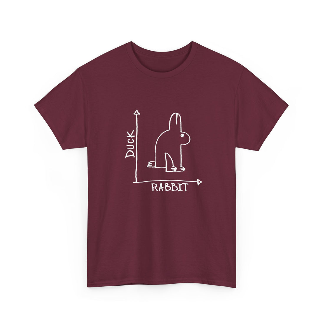 Rabbit-Duck Paradox -  Unisex Regular Crewneck T-Shirt