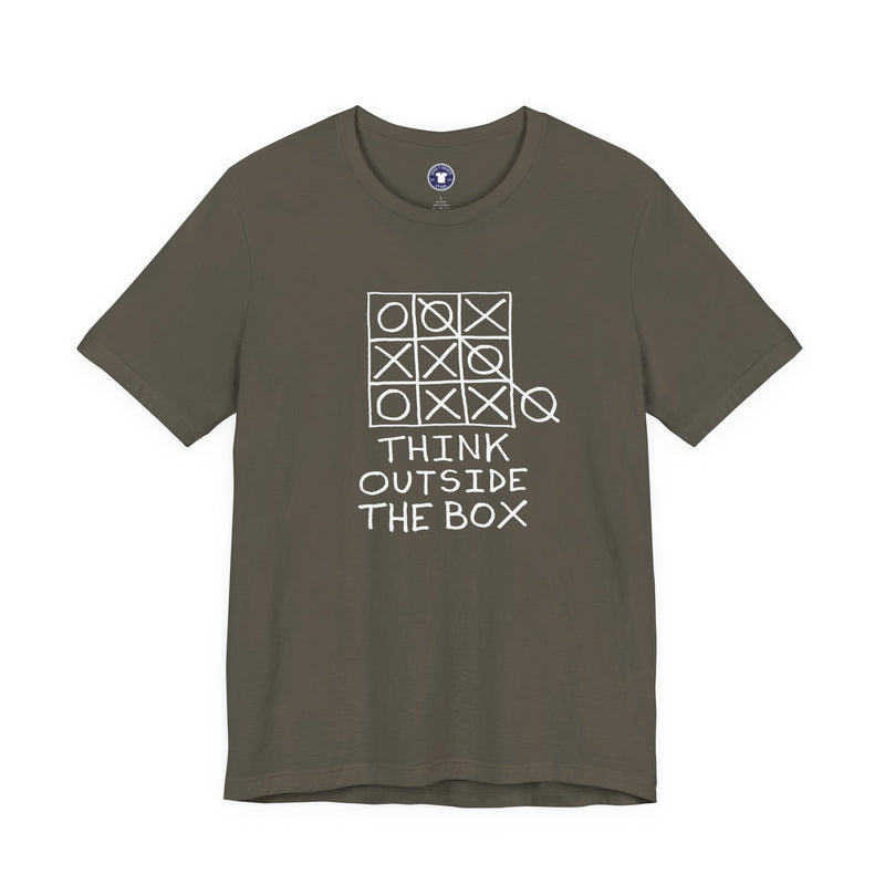 Think Outside The Box - Premium Unisex Crewneck T-Shirt