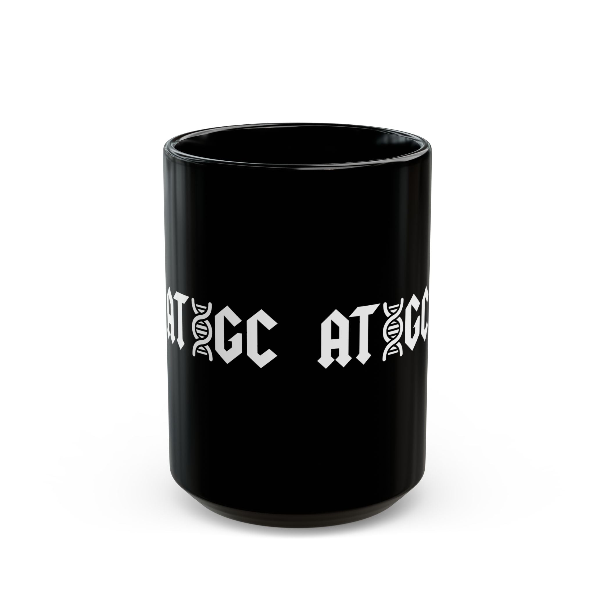 ATGC Dna Molecule - Black Glossy Mug