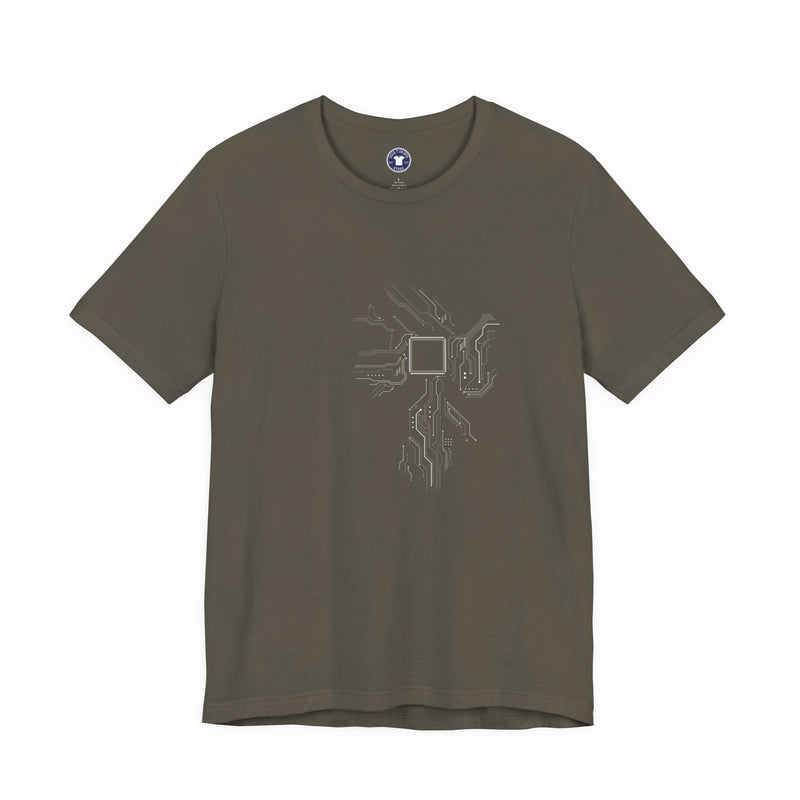 Cpu Heart Chipset Board - Geek Coding T-Shirt - Premium Unisex Crewneck T-Shirt