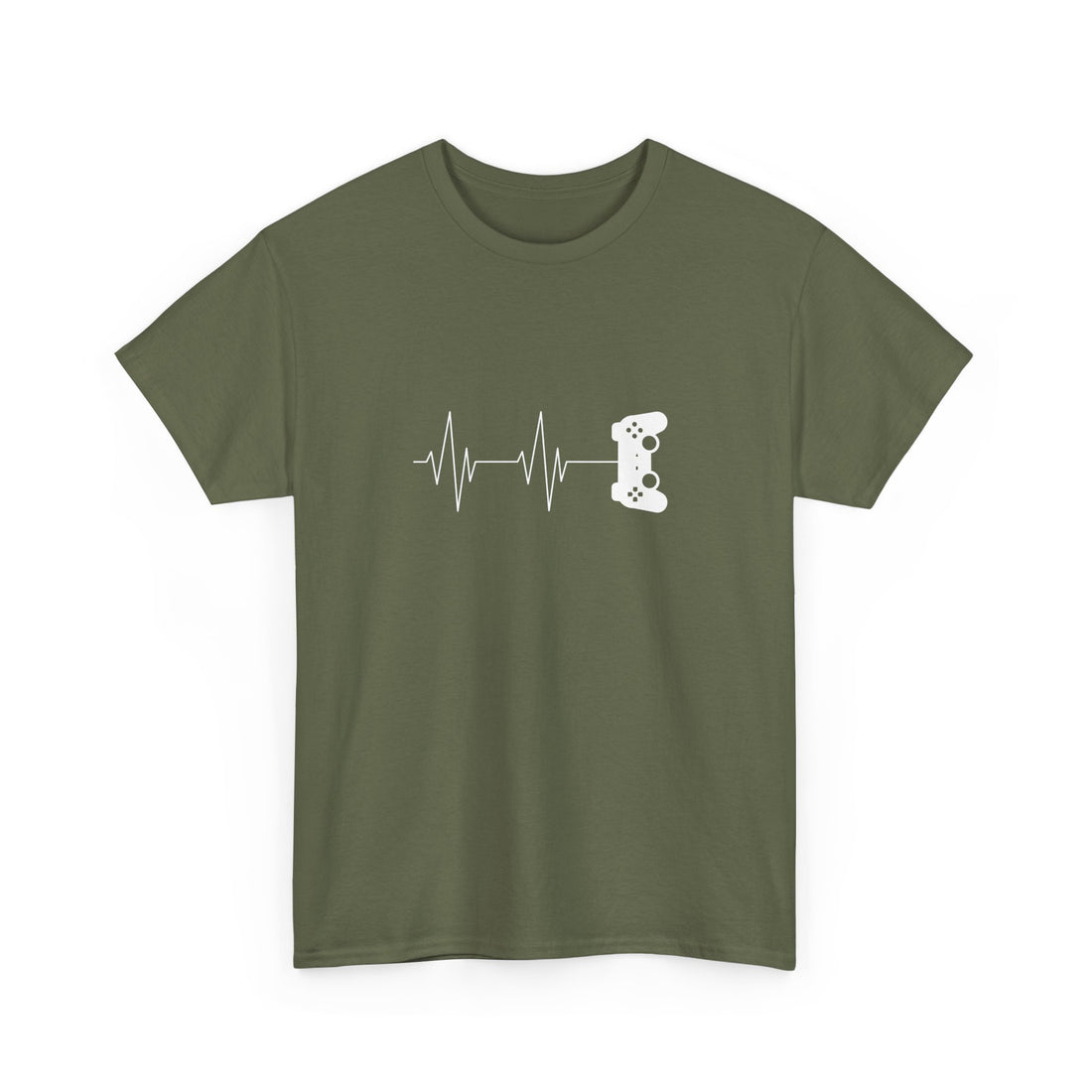 Gamer Heartbeat - Video Gaming Addict Shirt - Regular Unisex Crewneck T-Shirt