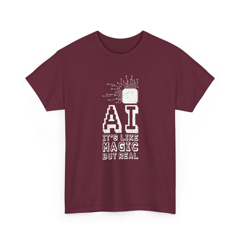 AI Like Magic But Real -  Unisex Regular Crewneck T-Shirt