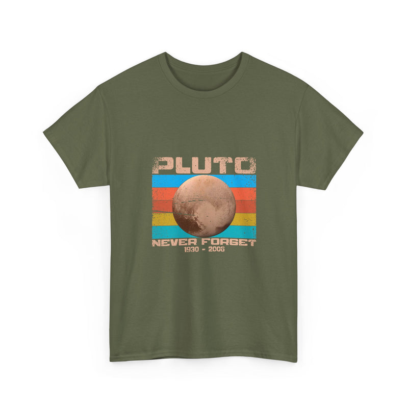 Pluto Never Forget T-Shirt, Retro Vintage Planet Tee, Space Lover Gift, Geek T-Shirt, Nerd Shirt, Astronomy Art Shirt, Solar System Top