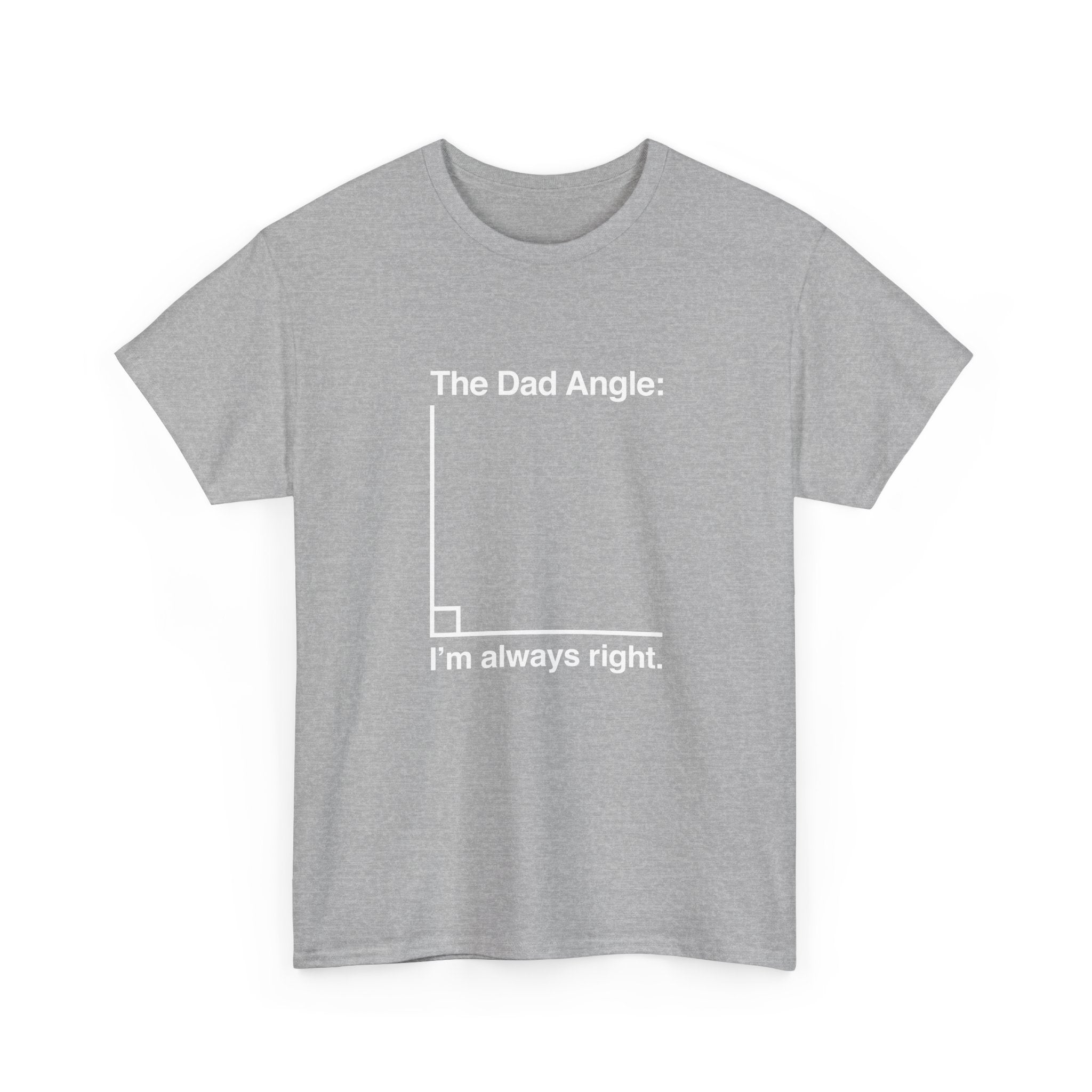 The Dad Angle Math Shirt - Geeky Father's Day Shirt - Regular Unisex Crewneck T-Shirt