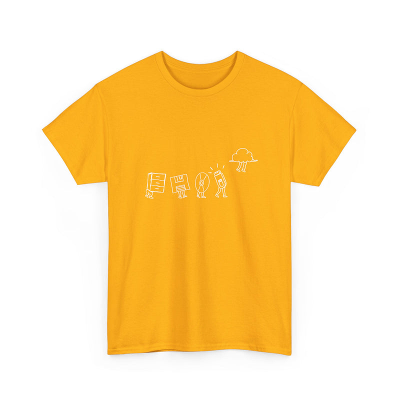 Computer Storage Evolution Cloud - It Coding - Regular Unisex Crewneck T-Shirt