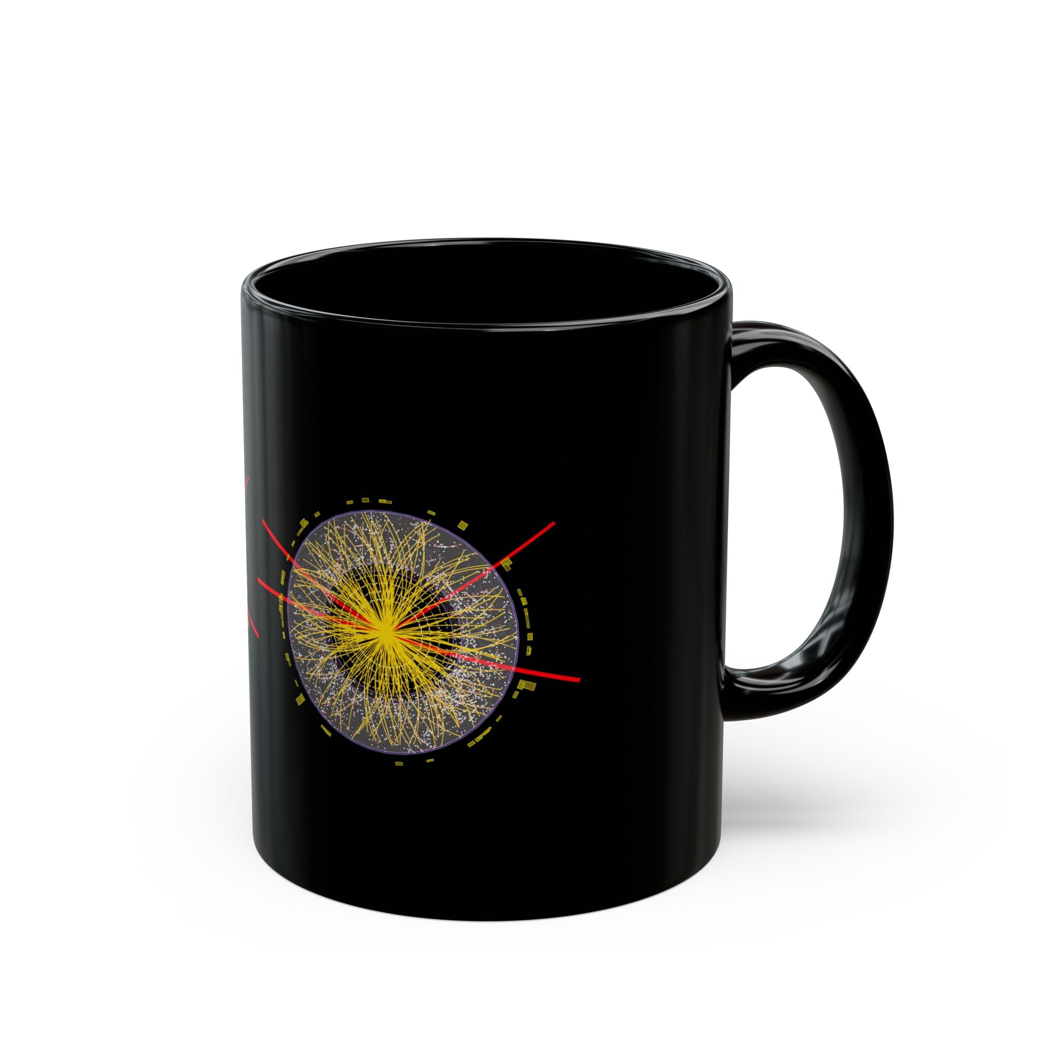 Birth Of The Higgs Boson - Black Glossy Mug