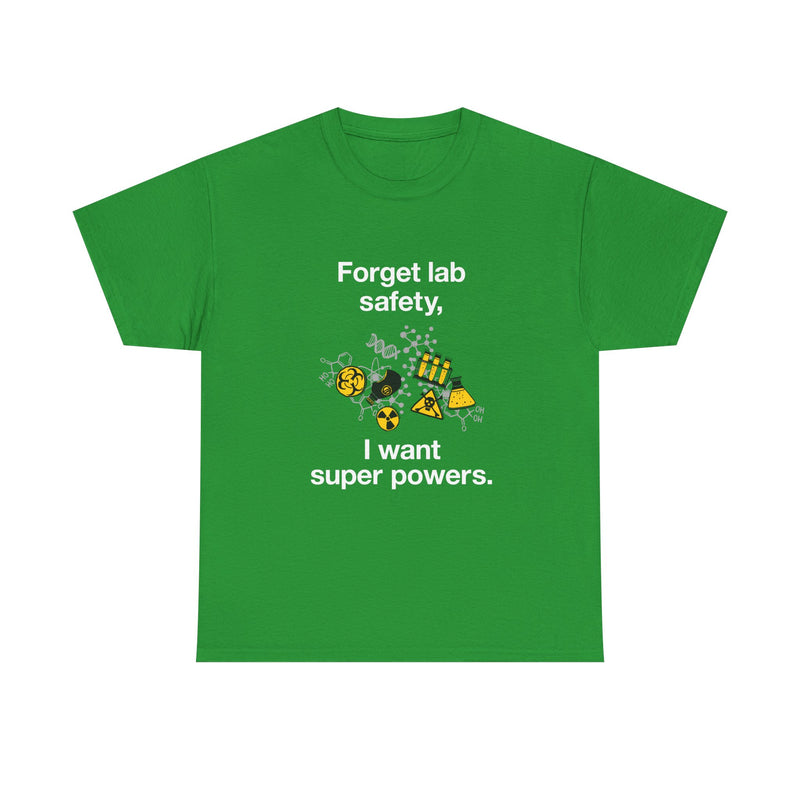 Superpower Lab Science T-Shirt, Geek T-Shirt, Nerd Shirt, Chemistry Humor Tee, Science Lover Gift, Geeky Science Art Shirt, STEM Enthusiast