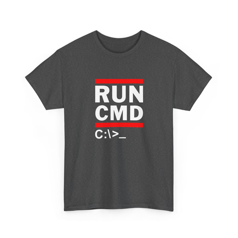 Run Cmd C - It Shirt - Funny Coder Shirt - Ms-Dos - Regular Unisex Crewneck T-Shirt
