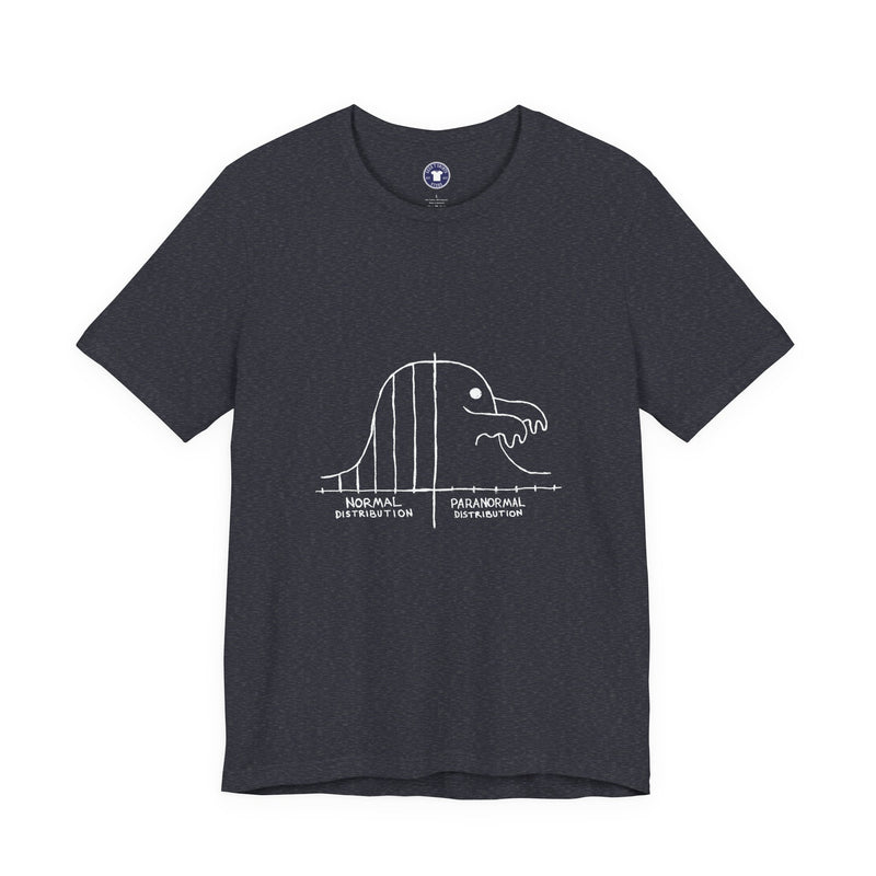 Math Statistics Paranormal Distribution Ghost - Premium Unisex Crewneck T-Shirt