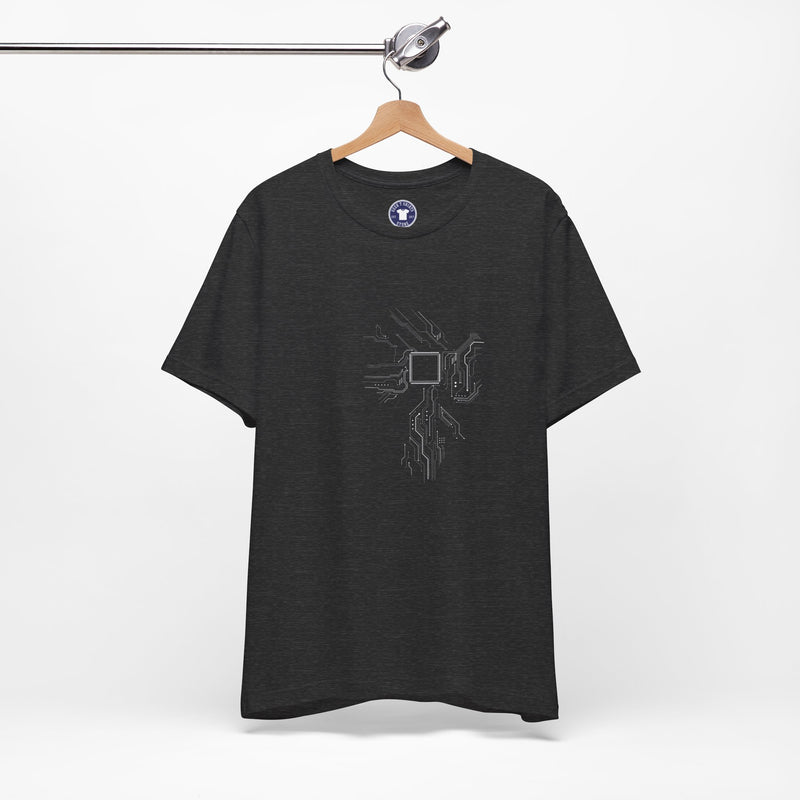 Cpu Heart Chipset Board - Geek Coding T-Shirt - Premium Unisex Crewneck T-Shirt