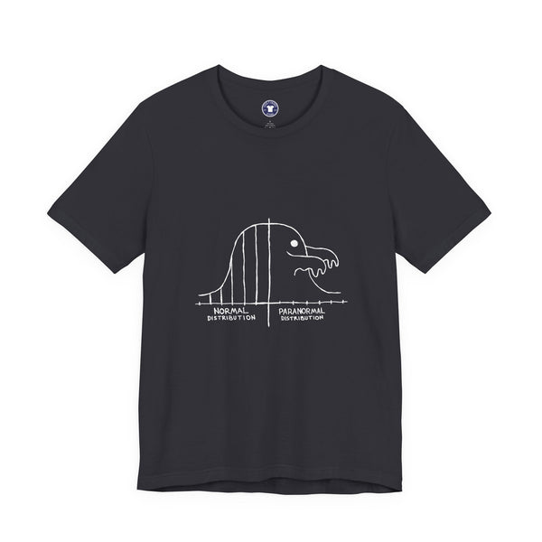 Math Statistics Paranormal Distribution Ghost - Premium Unisex Crewneck T-Shirt