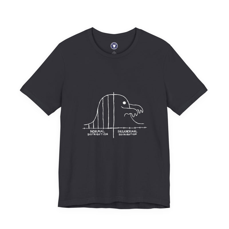 Math Statistics Paranormal Distribution Ghost - Premium Unisex Crewneck T-Shirt