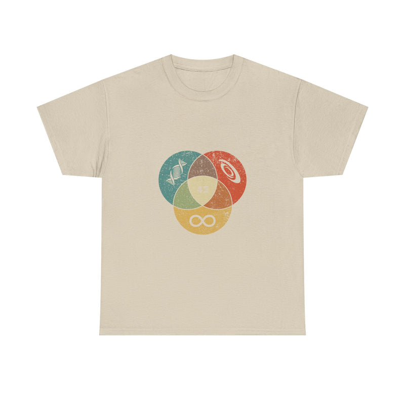 42 T-Shirt Hitchhikers Guide to the Galaxy Shirt Science Infinity DNA Galaxy Tee Geek Humor Gift Sci-fi Nerd Present Top