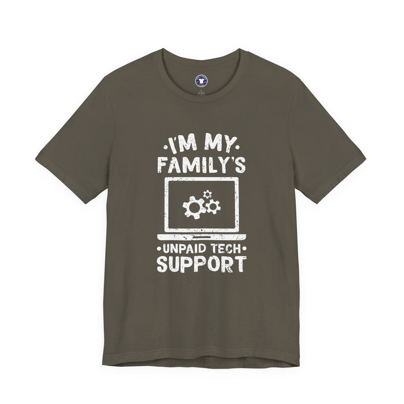 I'm My Family's Unpaid Tech Support - Premium Unisex Crewneck T-Shirt