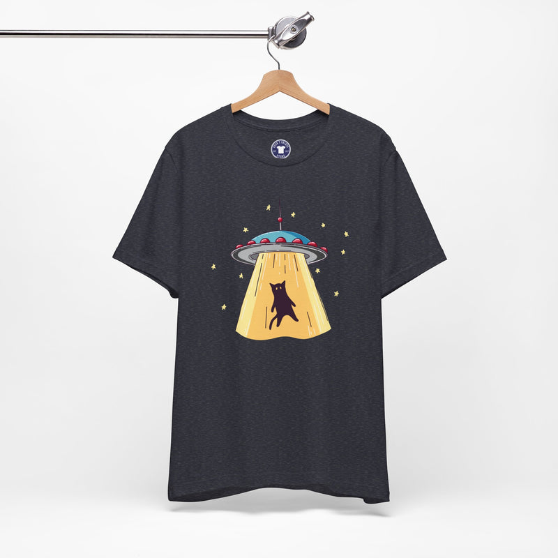 Cat Ufo Abduction - Ufo Shirt - Premium Unisex Crewneck T-Shirt
