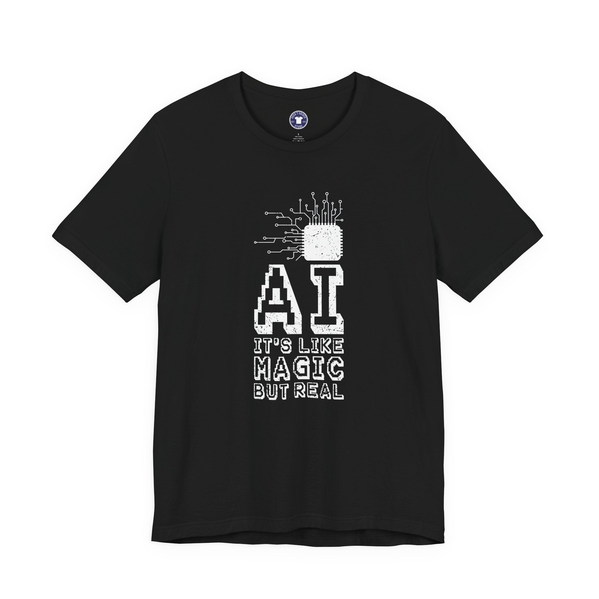 AI Like Magic But Real - Premium Unisex Crewneck T-Shirt