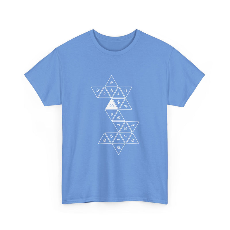 Geometric Dice Pattern T-Shirt, RPG Dice Art Tee, Tabletop Gaming Shirt, Geek T-Shirt, Nerd Shirt, Math Lover Gift, Strategy Game Apparel