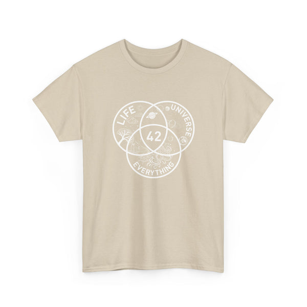 42 Answer To Life The Universe And Everything - White Version - Regular Unisex Crewneck T-Shirt