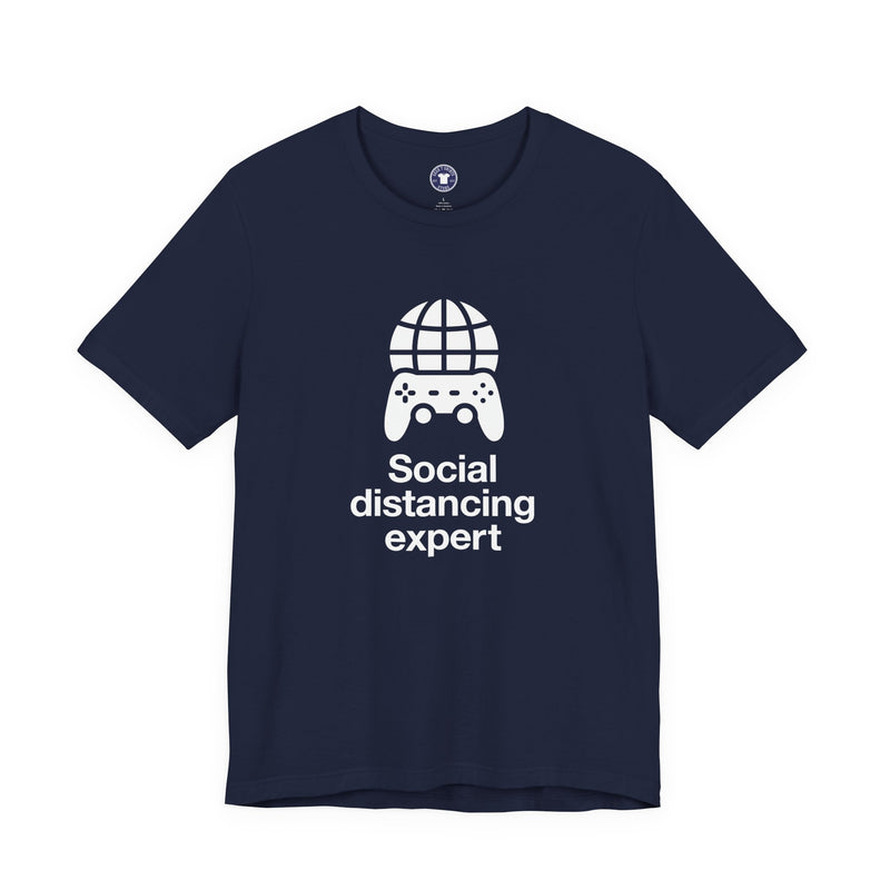 Social Distancing Expert - Premium Unisex Crewneck T-Shirt