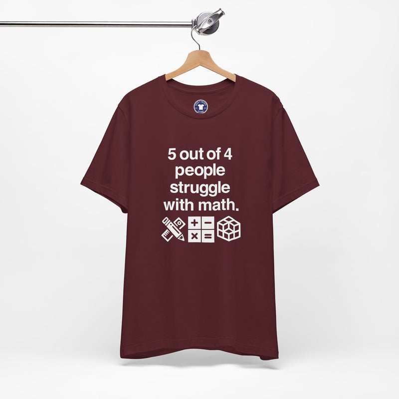Five Out Of Four People - Premium Unisex Crewneck T-Shirt