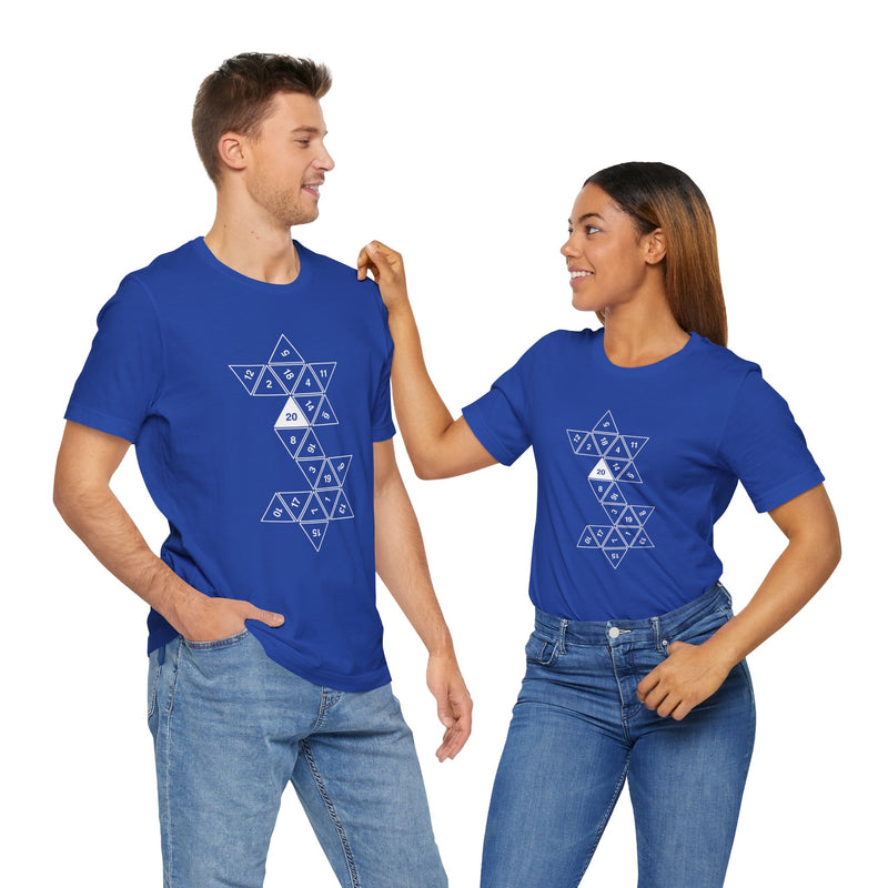 20 Sided Roll Playing Die - Premium Unisex Crewneck T-Shirt
