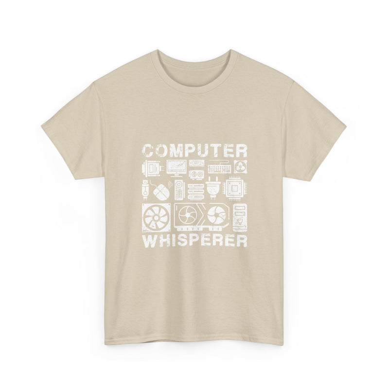 Computer Whisperer T-Shirt, Geek T-Shirt, Nerd Shirt, Tech Lover Tee, Programmer Gift, Retro Computer Parts Art, Electronics Enthusiast Top