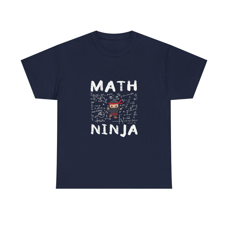 Math Ninja T-Shirt, Geek T-Shirt, Nerd Shirt, Funny Math Tee, Geeky Gift, Math Lover Shirt, Cool Ninja Art, STEM Humor Apparel