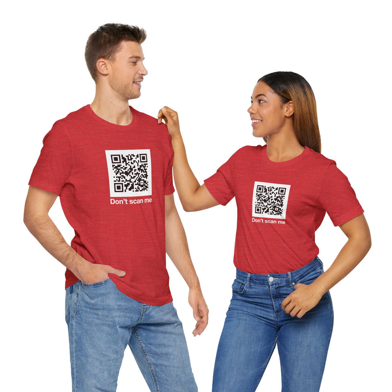 Qr Code Prank - Rick Astley - Dont Scan Me - Premium Unisex Crewneck T-Shirt