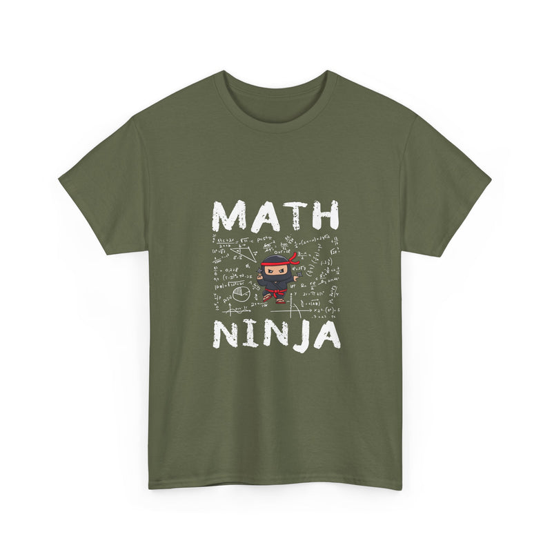 Math Ninja T-Shirt, Geek T-Shirt, Nerd Shirt, Funny Math Tee, Geeky Gift, Math Lover Shirt, Cool Ninja Art, STEM Humor Apparel