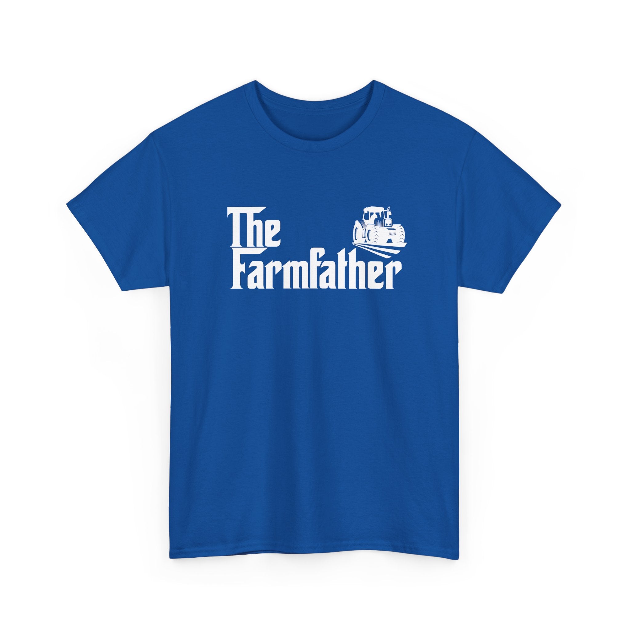 Funny Farmer Shirt The Farmfather Tractor Dad Gift - Unisex Regular Crewneck T-Shirt