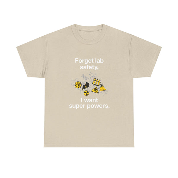 Superpower Lab Science T-Shirt, Geek T-Shirt, Nerd Shirt, Chemistry Humor Tee, Science Lover Gift, Geeky Science Art Shirt, STEM Enthusiast