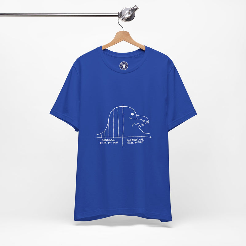 Math Statistics Paranormal Distribution Ghost - Premium Unisex Crewneck T-Shirt
