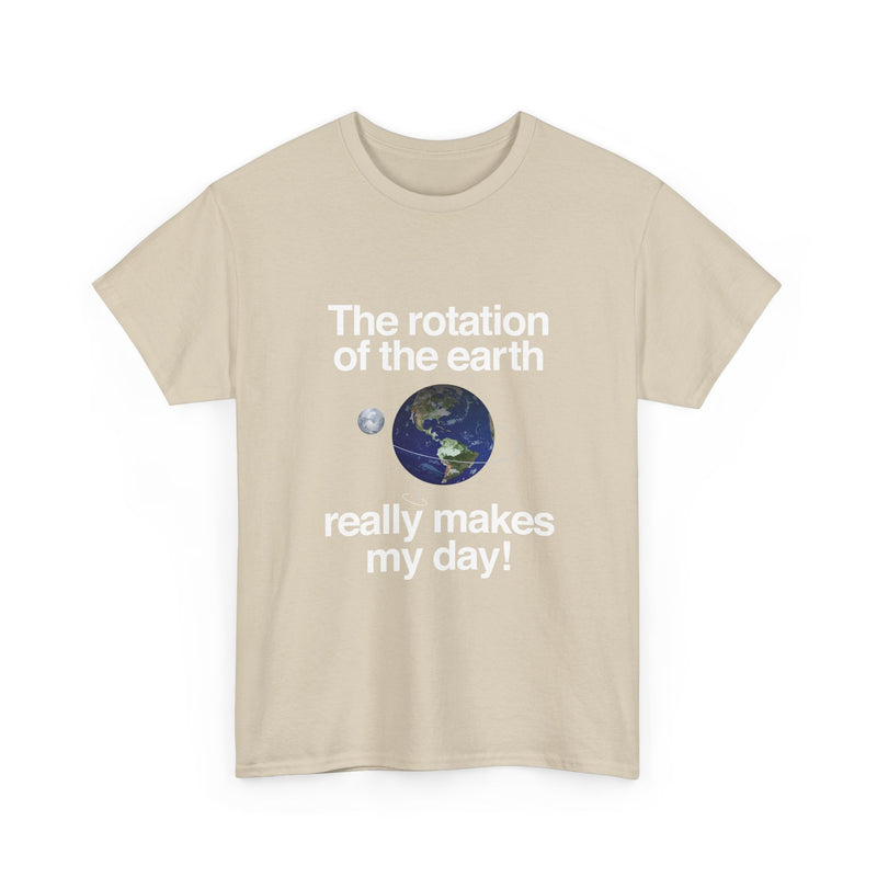 Earth Rotation T-Shirt, Science Geek Tee, Nerd Shirt, Astronomy Gift, Planet Earth Shirt, Space Humor, Science Lover Apparel, Celestial Art
