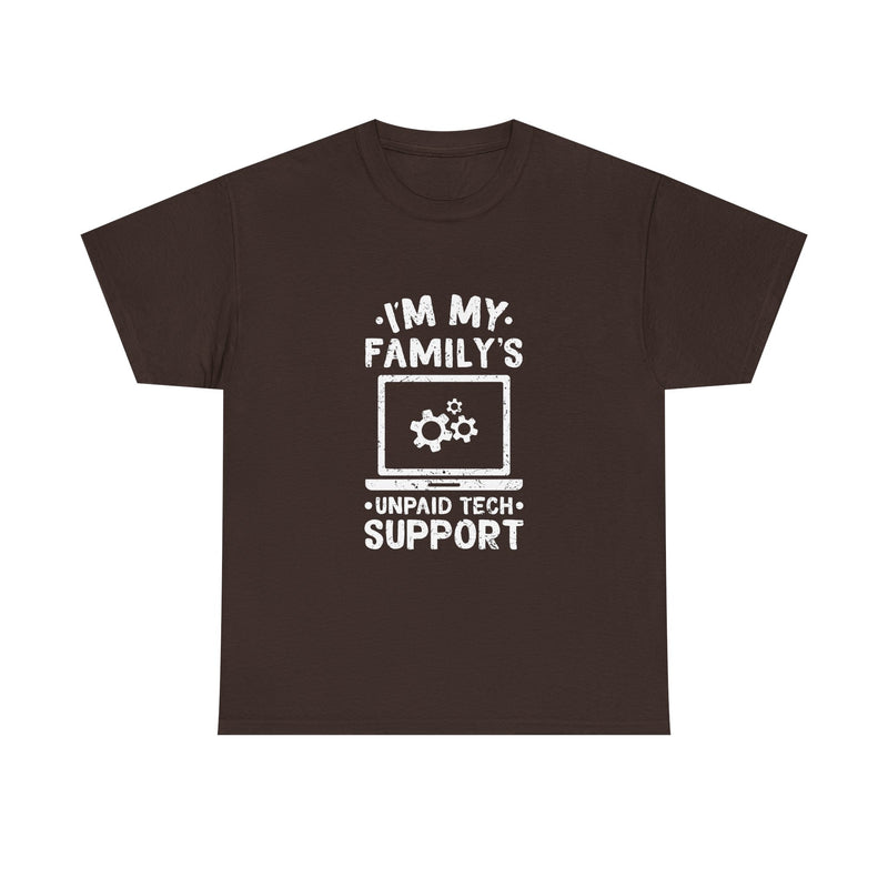 Tech Support T-Shirt, Geek T-Shirt, Nerd Shirt, Family Humor Tee, IT Support Gift, Unpaid Tech Help Shirt, Funny Techie Apparel