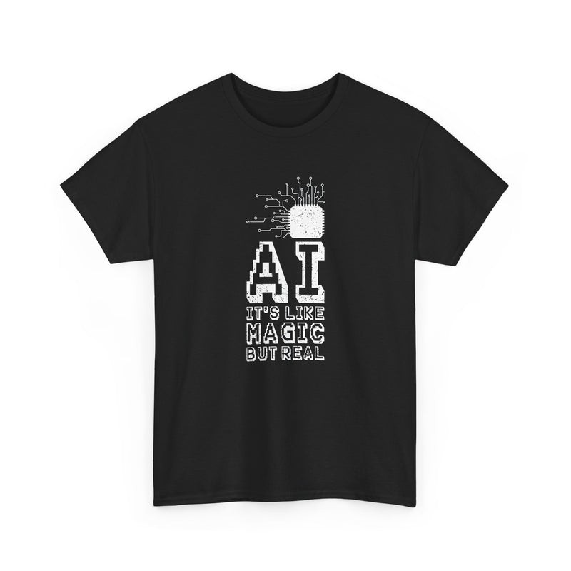 AI Like Magic But Real - Regular Unisex Crewneck T-Shirt