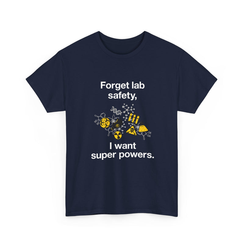 Superpower Lab Science T-Shirt, Geek T-Shirt, Nerd Shirt, Chemistry Humor Tee, Science Lover Gift, Geeky Science Art Shirt, STEM Enthusiast