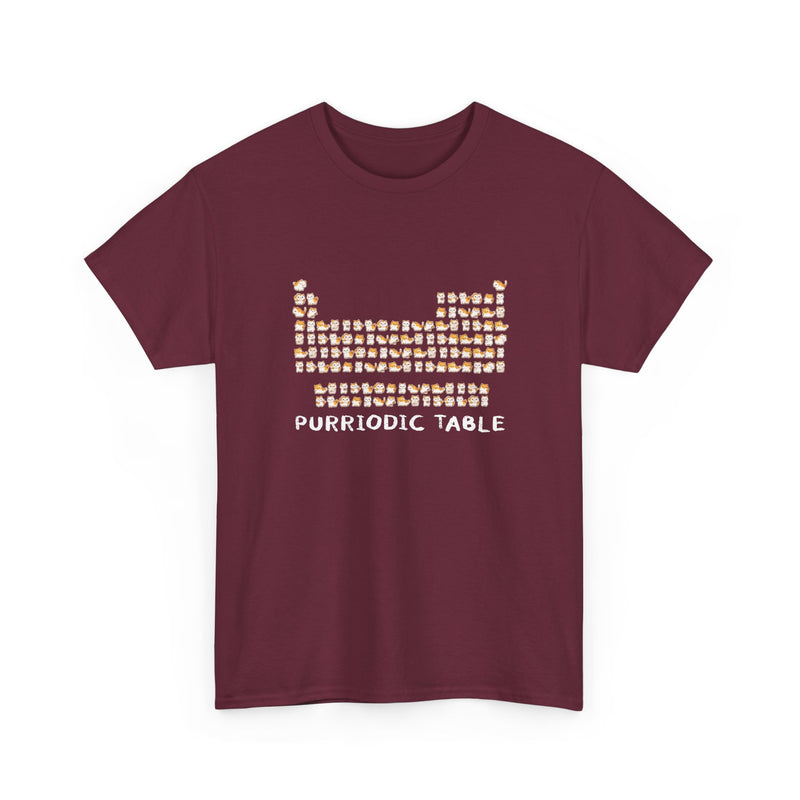 Purriodic Table - Regular Unisex Crewneck T-Shirt