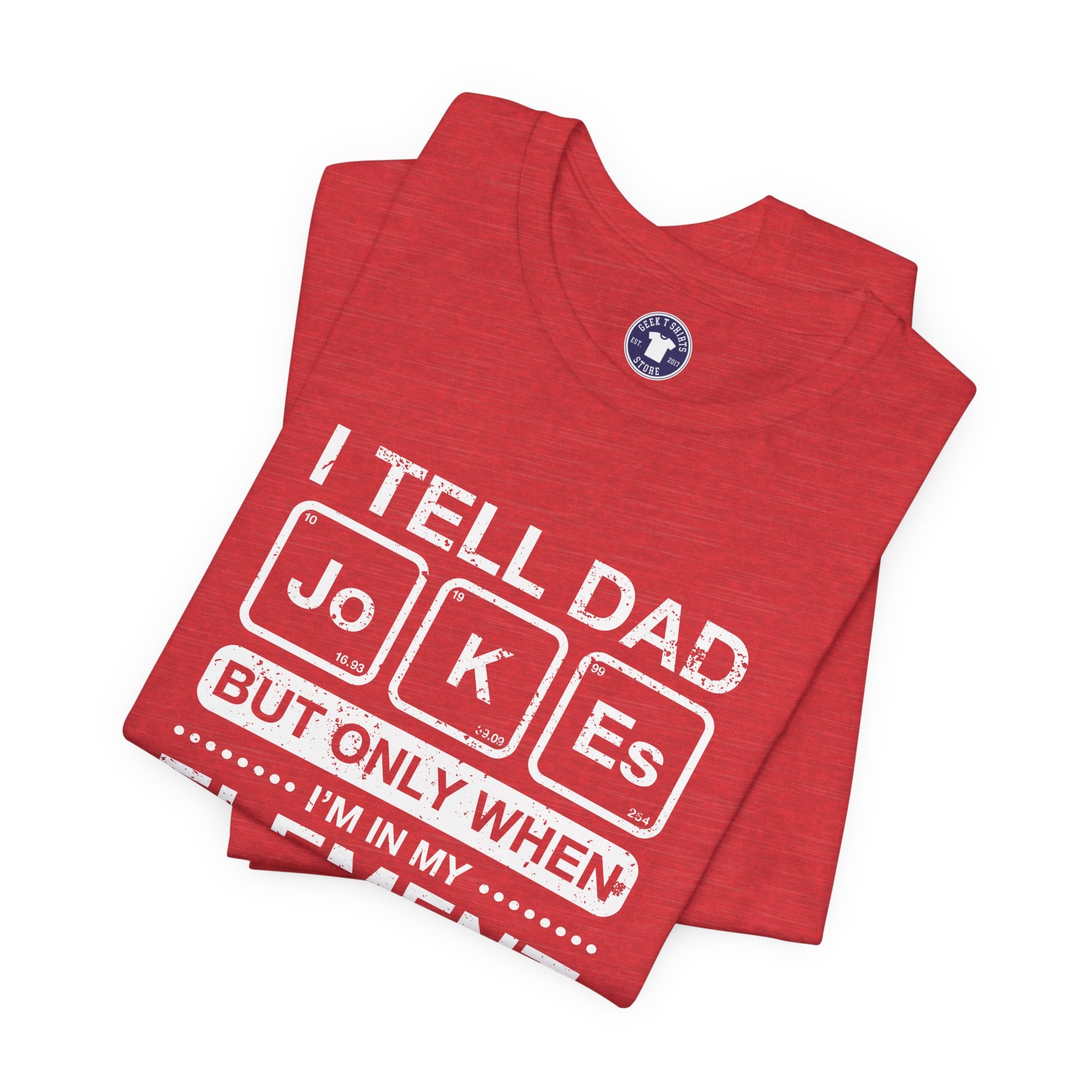 I Tell Dad Jokes - But Only When I'm In My Element - Premium Unisex Crewneck T-Shirt
