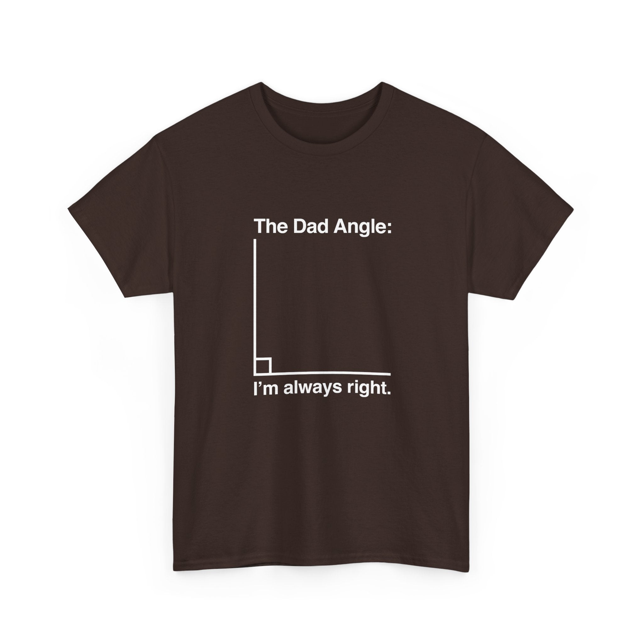 The Dad Angle Math Shirt - Geeky Father's Day Shirt - Regular Unisex Crewneck T-Shirt