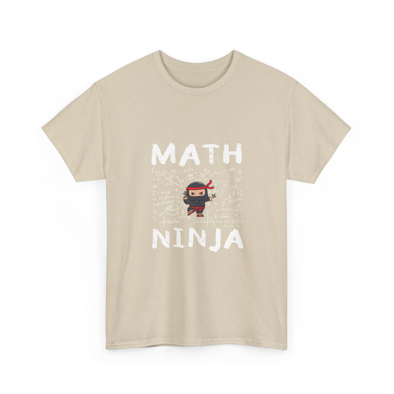 Math Ninja T-Shirt, Geek T-Shirt, Nerd Shirt, Funny Math Tee, Geeky Gift, Math Lover Shirt, Cool Ninja Art, STEM Humor Apparel