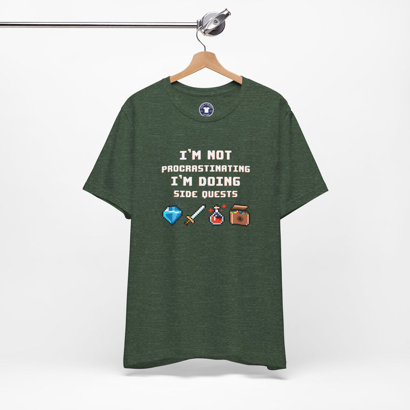 I'm Not Procrastinating I'm Doing Side Quests - Premium Unisex Crewneck T-Shirt