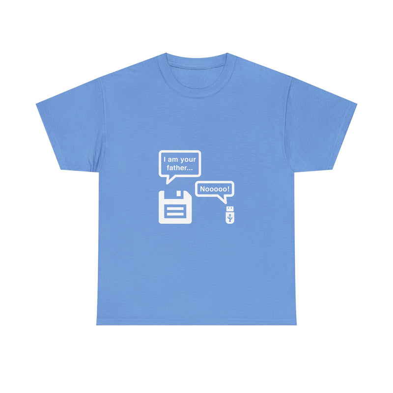 Retro Floppy Disk and USB Humor T-Shirt, Geek T-Shirt, Nerd Shirt, Tech Joke Tee, IT Gift, Programmer Humor Shirt, Digital Nostalgia Top
