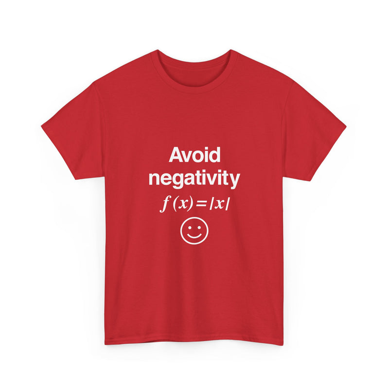 Avoid Negativity T-Shirt, Math Humor Tee, Geek T-Shirt, Nerd Shirt, Positive Vibes Shirt, Funny Math Gift, Science Lover Top, Smile Graphic