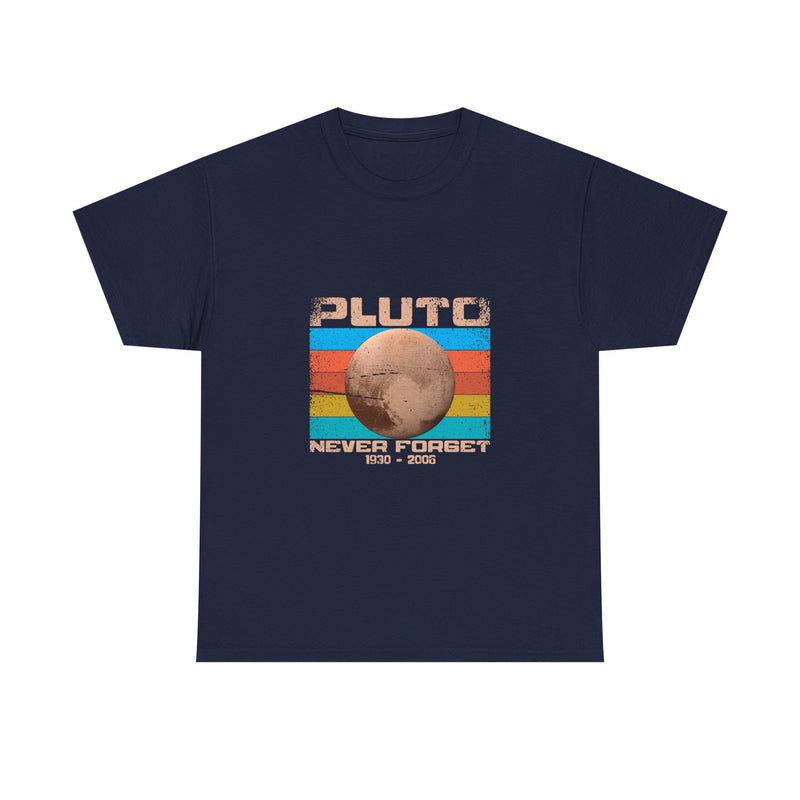 Pluto Never Forget T-Shirt, Retro Vintage Planet Tee, Space Lover Gift, Geek T-Shirt, Nerd Shirt, Astronomy Art Shirt, Solar System Top