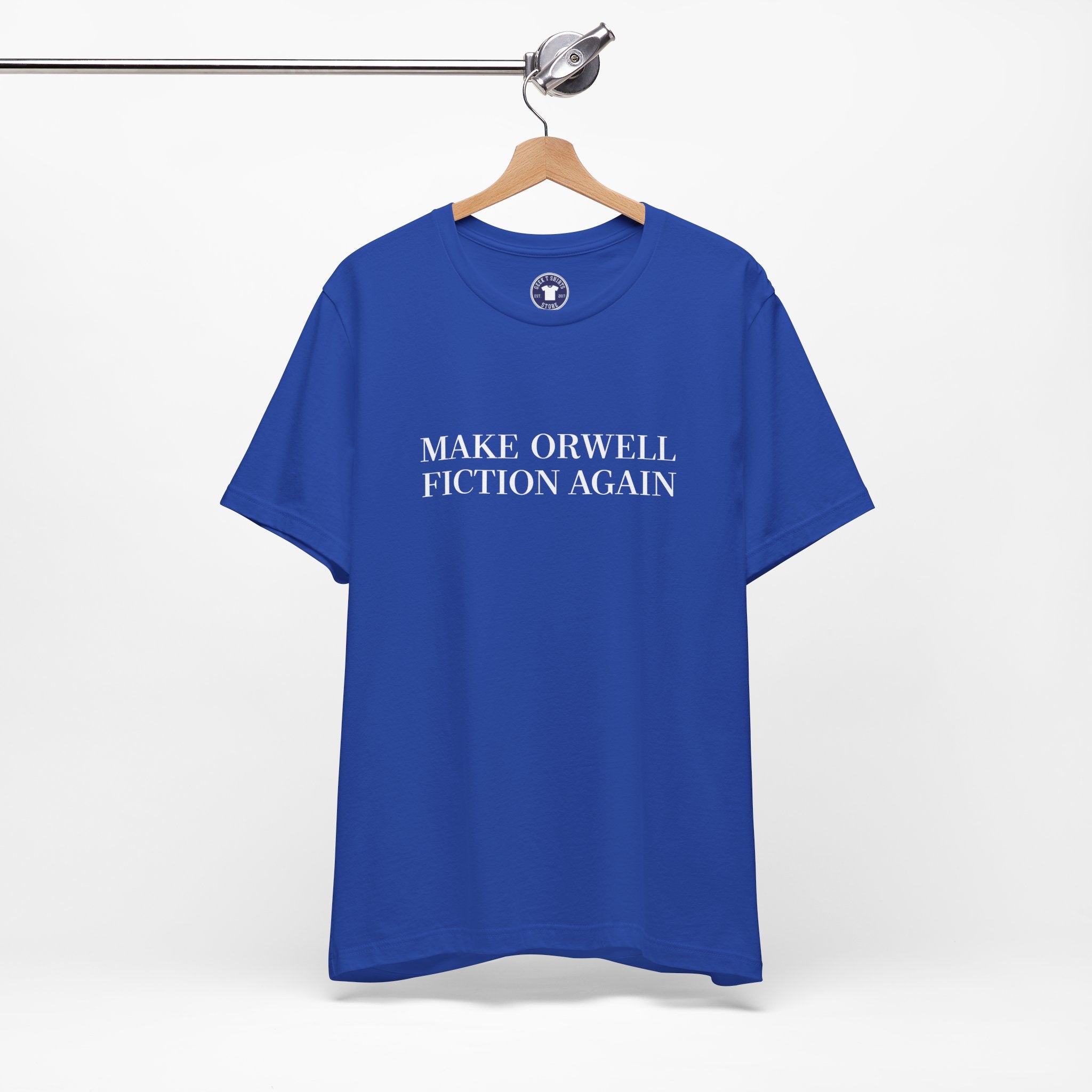 Make Orwell Fiction Again - Premium Unisex Crewneck T-Shirt