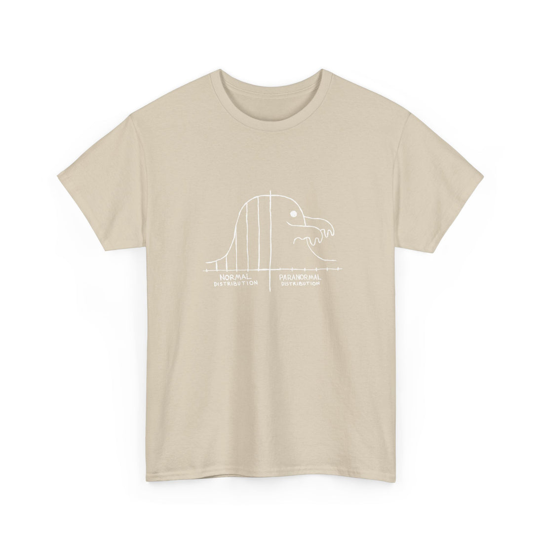 Math Statistics Normal Distribution Dinosaur - Normaldistribusaurus - Regular Unisex Crewneck T-Shirt