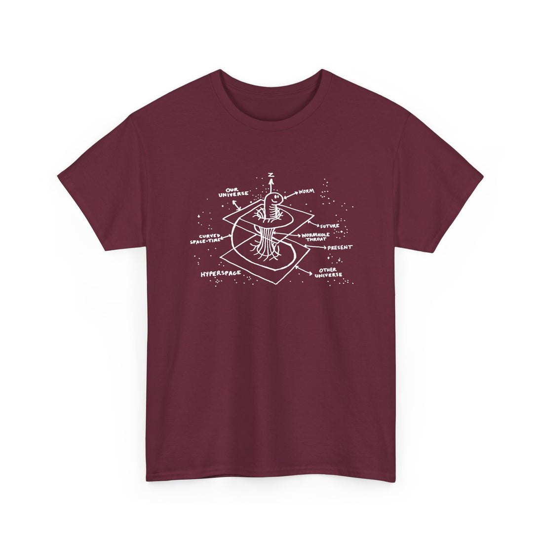 Time Warp Physics Wormhole - Regular Unisex Crewneck T-Shirt