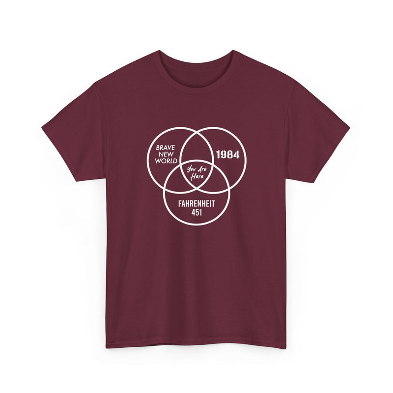 You Are Here - Dystopian Books - Regular Unisex Crewneck T-Shirt